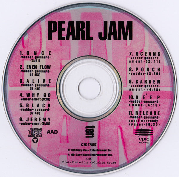 Pearl Jam – Ten (CD) – Do U Love Music