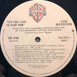 Van Morrison – It's Too Late To Stop Now (2xLP)