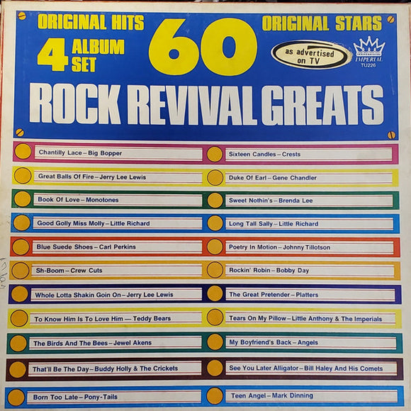Various ‎– 60 Rock Revival Greats by the Original Stars (4xLP Box)