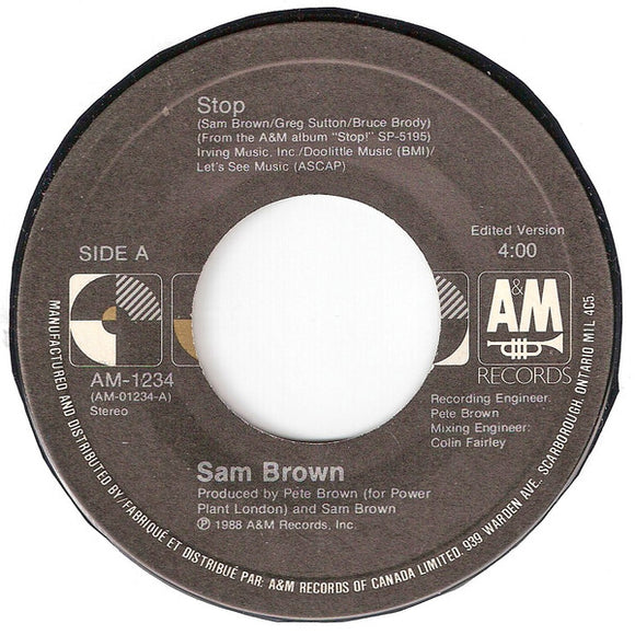 Sam Brown - Stop! (7