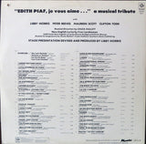 Edith Piaf,  Je Vous Aime - A Musical Tribute Recorded By The Original Cast (2xLP)