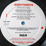 Eurythmics ‎- Be Yourself Tonight (LP)