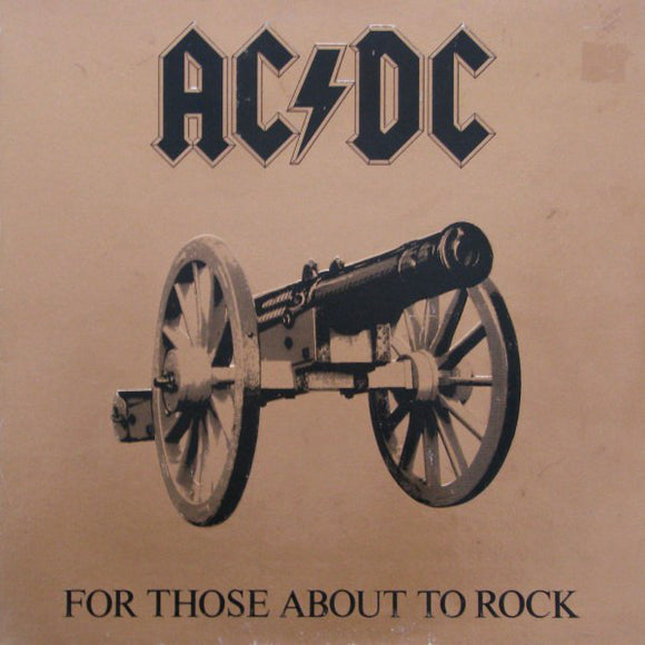 AC/DC ‎ - For Those About To Rock (We Salute You)  (LP)