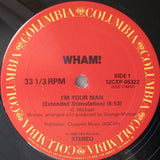 Wham! ‎- I'm Your Man (12", 33 ⅓ RPM, Single)