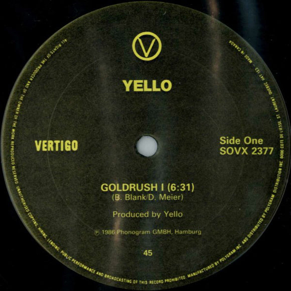 Yello - Goldrush (LP)