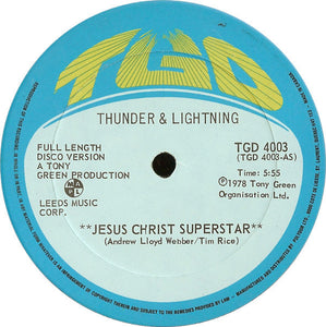 Thunder & Lightning ‎ -  Jesus Christ Superstar  (LP)