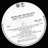 Sex Pistols ‎– Never Mind The Bollocks Here's The Sex Pistols (LP)