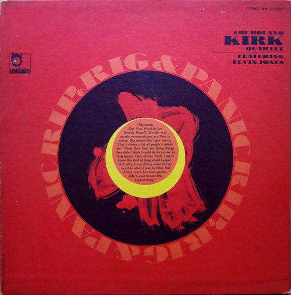 The Roland Kirk Quartet Featuring Elvin Jones – Rip, Rig & Panic (LP)