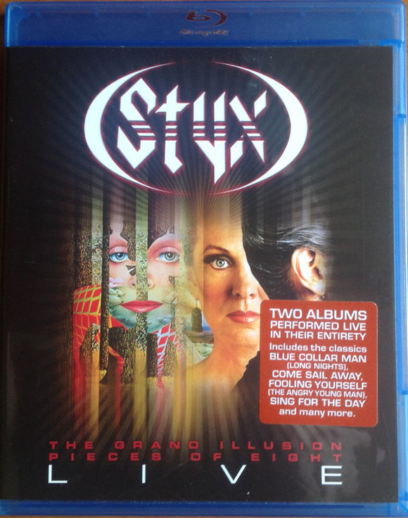 Styx ‎– The Grand Illusion • Pieces Of Eight Live (Blu-ray)