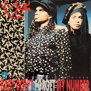 Milli Vanilli – Baby Don't Forget My Number (12")