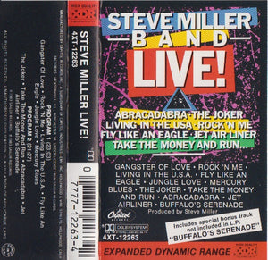Steve Miller Band – Steve Miller Live! (Cassette)